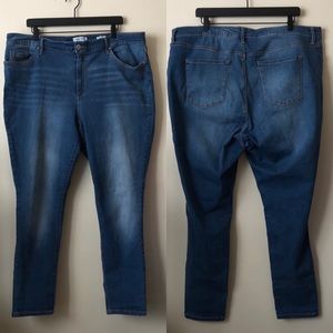 Nine West Jeans Plus Size Cigarette High Rise Skinny Ankle Jeans Size 20W